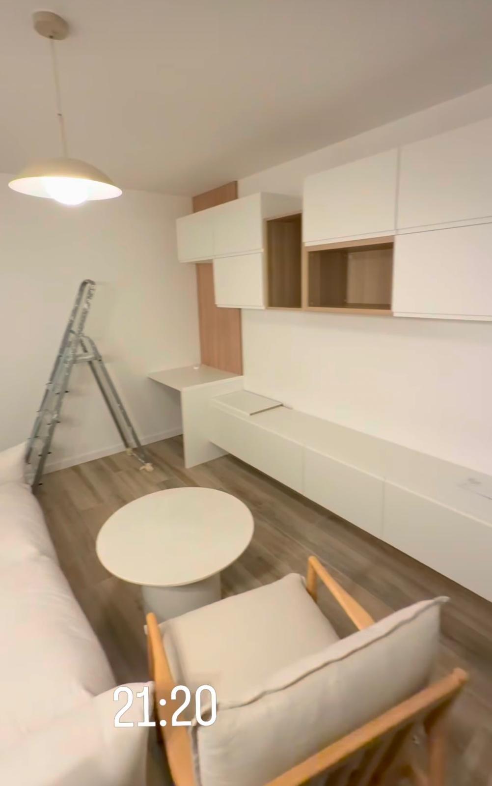 Rénovation d'appartement – Séjour aménagé