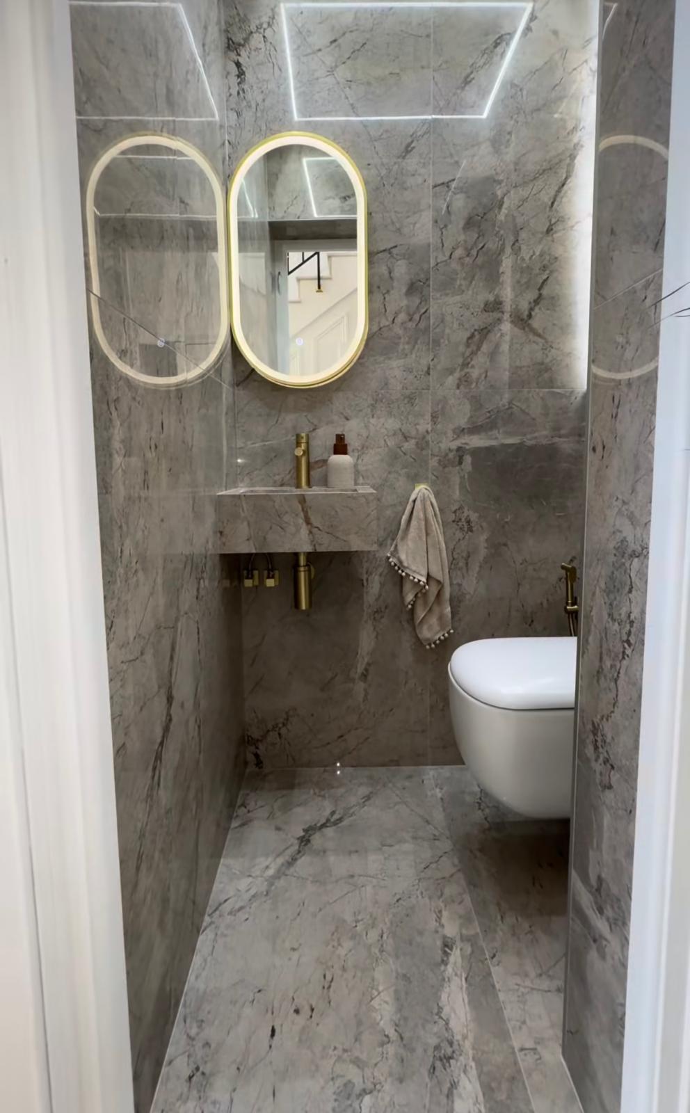Salles de bains & WC en marbre – WC en marbre gris
