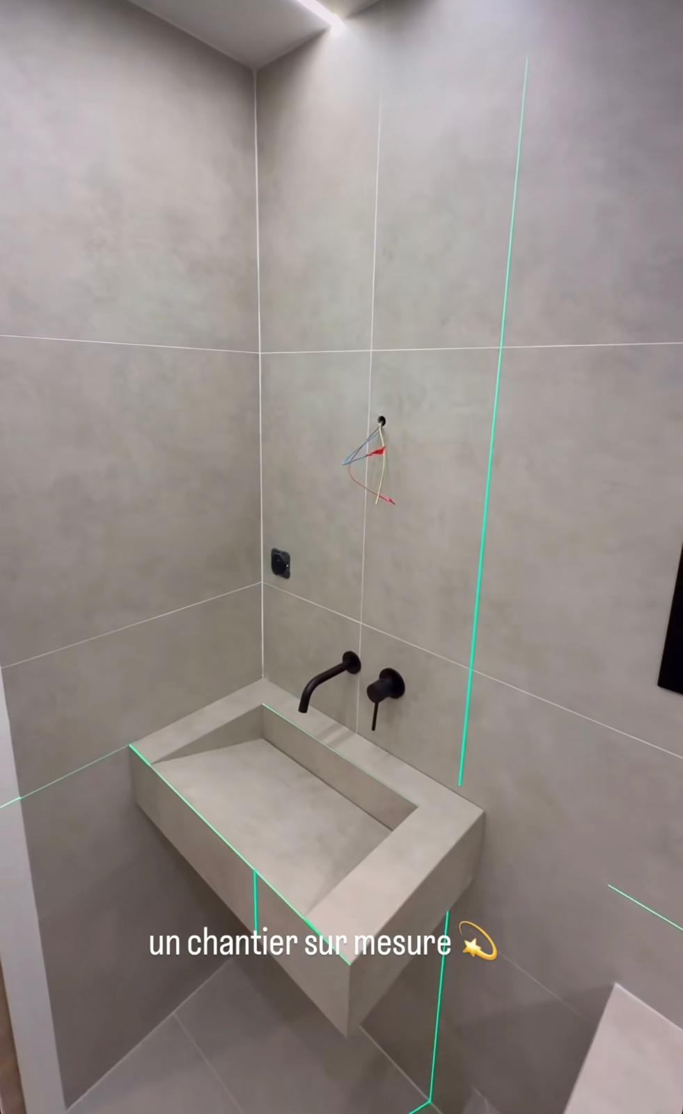 Chantier sur mesure – Vasque maçonnée sur mesure
